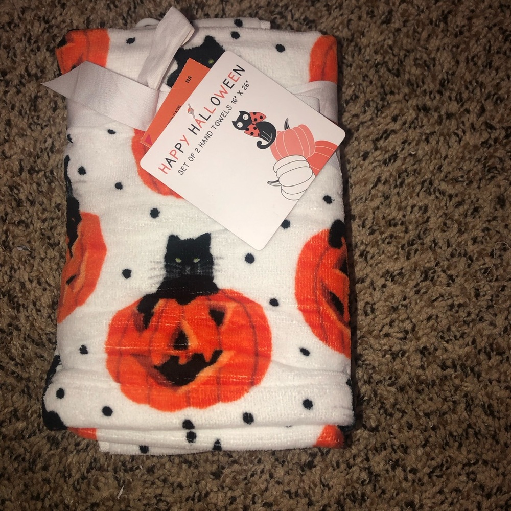 Cats Halloween Hand Towel Set